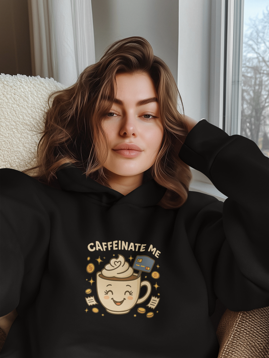 Caffeinate me - Women's comfy fleece hoodie