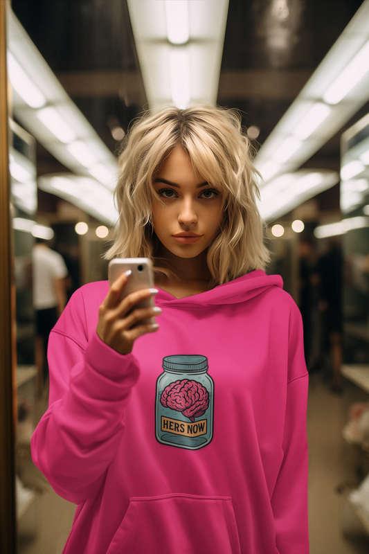 Brain in a jar - Women's comfy fleece hoodie