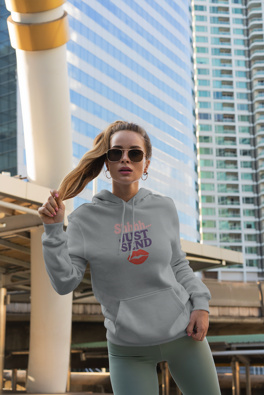 Shhh..Just Send - Women's comfy fleece hoodie