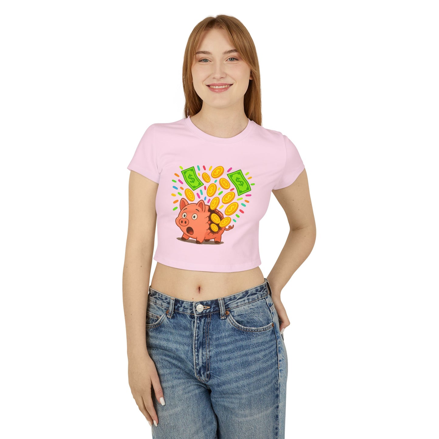 Broken Piggy Bank - Women's Baby Tee