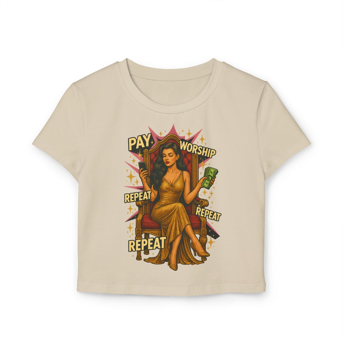 Pay, Worship, Repeat - Women's Baby Tee