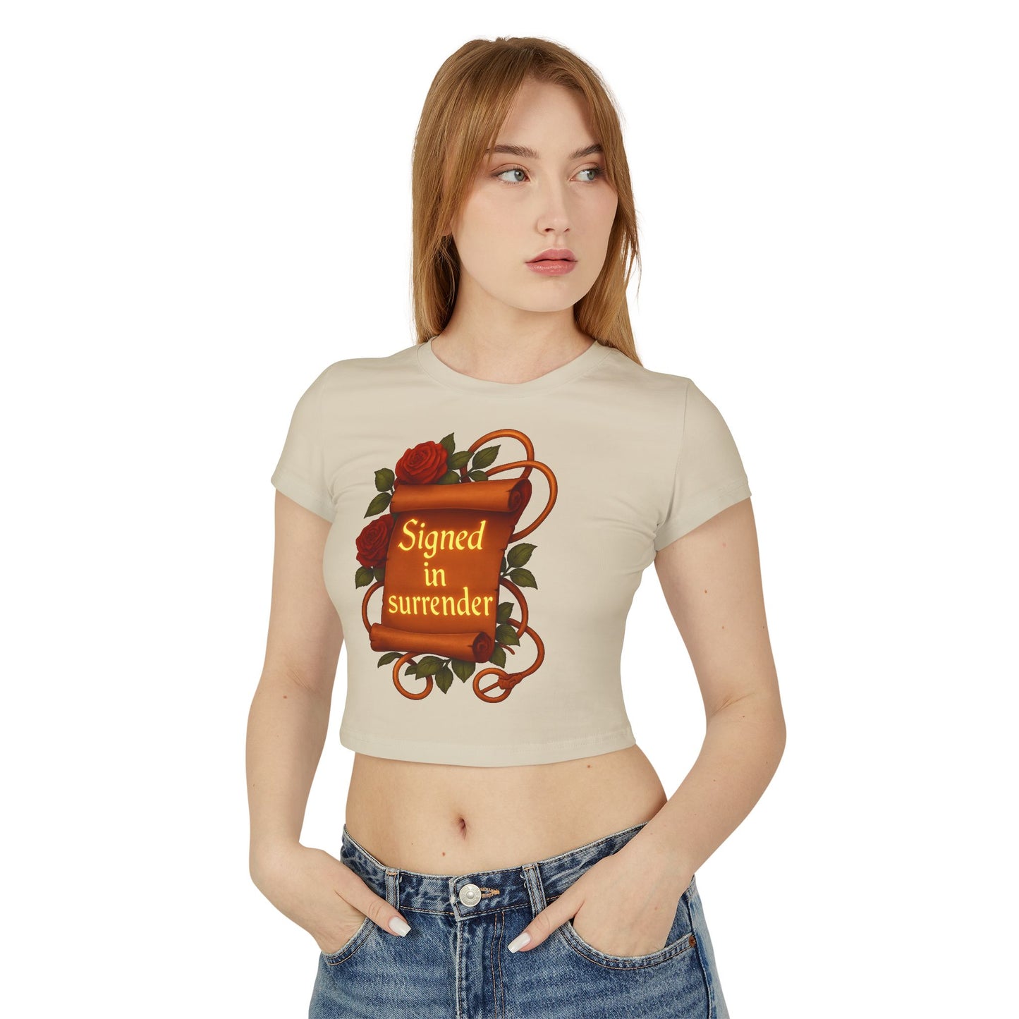 Signed in Surrender - Women's Baby Tee