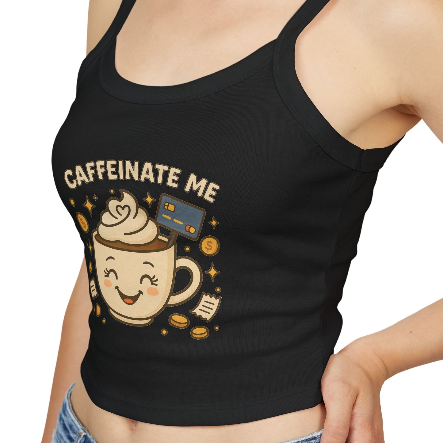 Caffeinate me - Women's Spaghetti Strap Tank Top