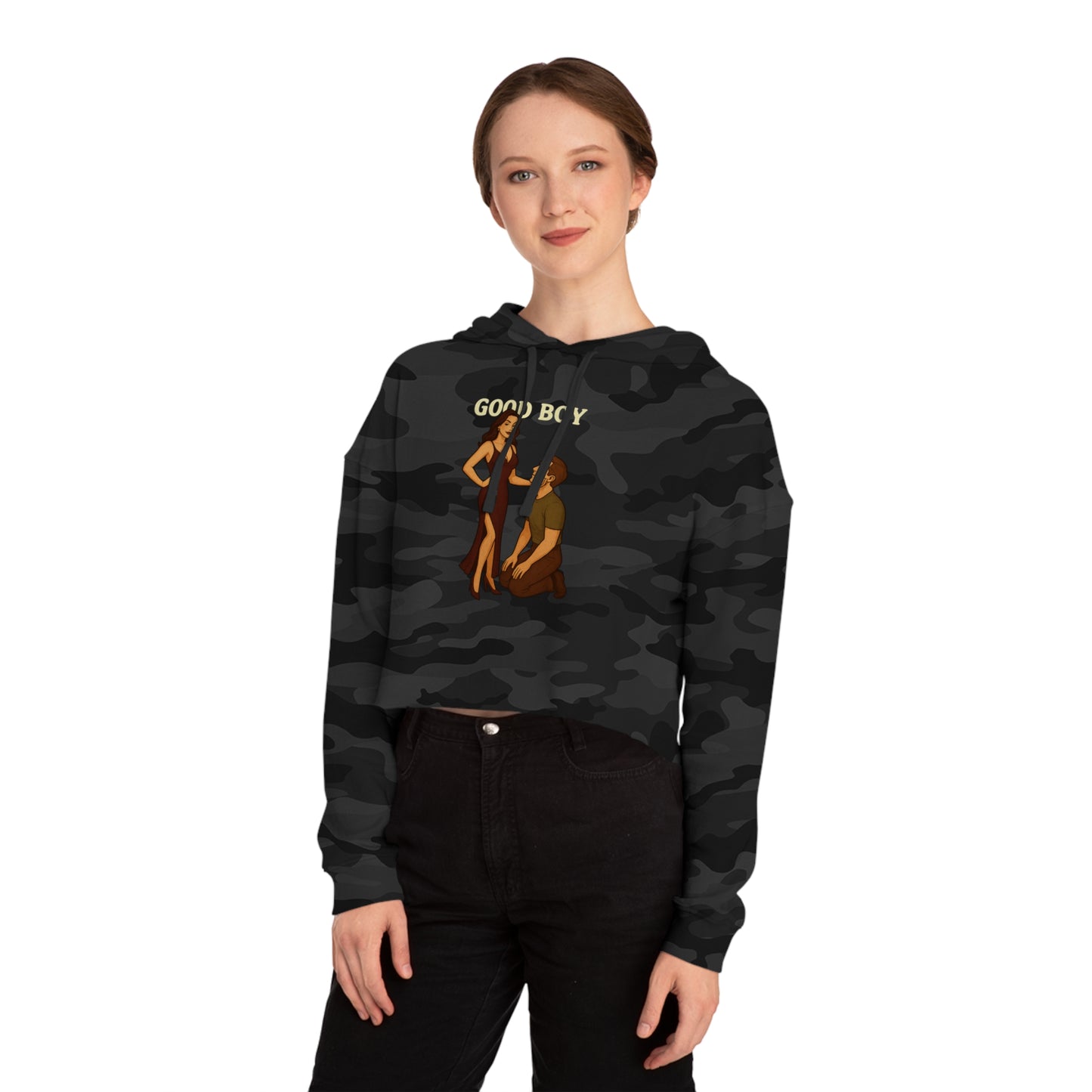 Good Boy - Cropped Hooded Sweatshirt