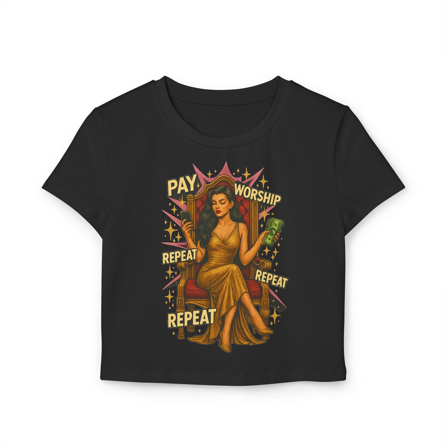 Pay, Worship, Repeat - Women's Baby Tee