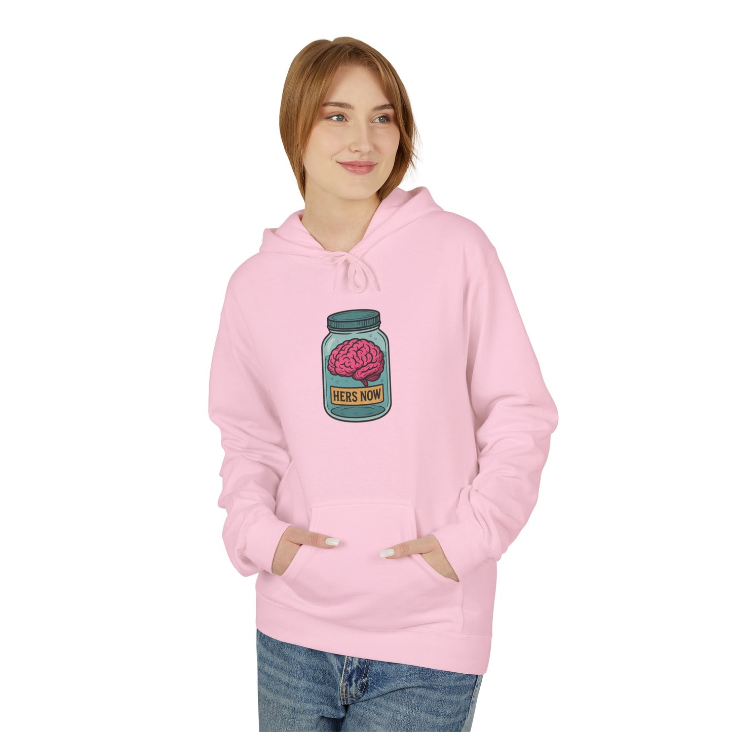 Brain in a jar - Women's comfy fleece hoodie