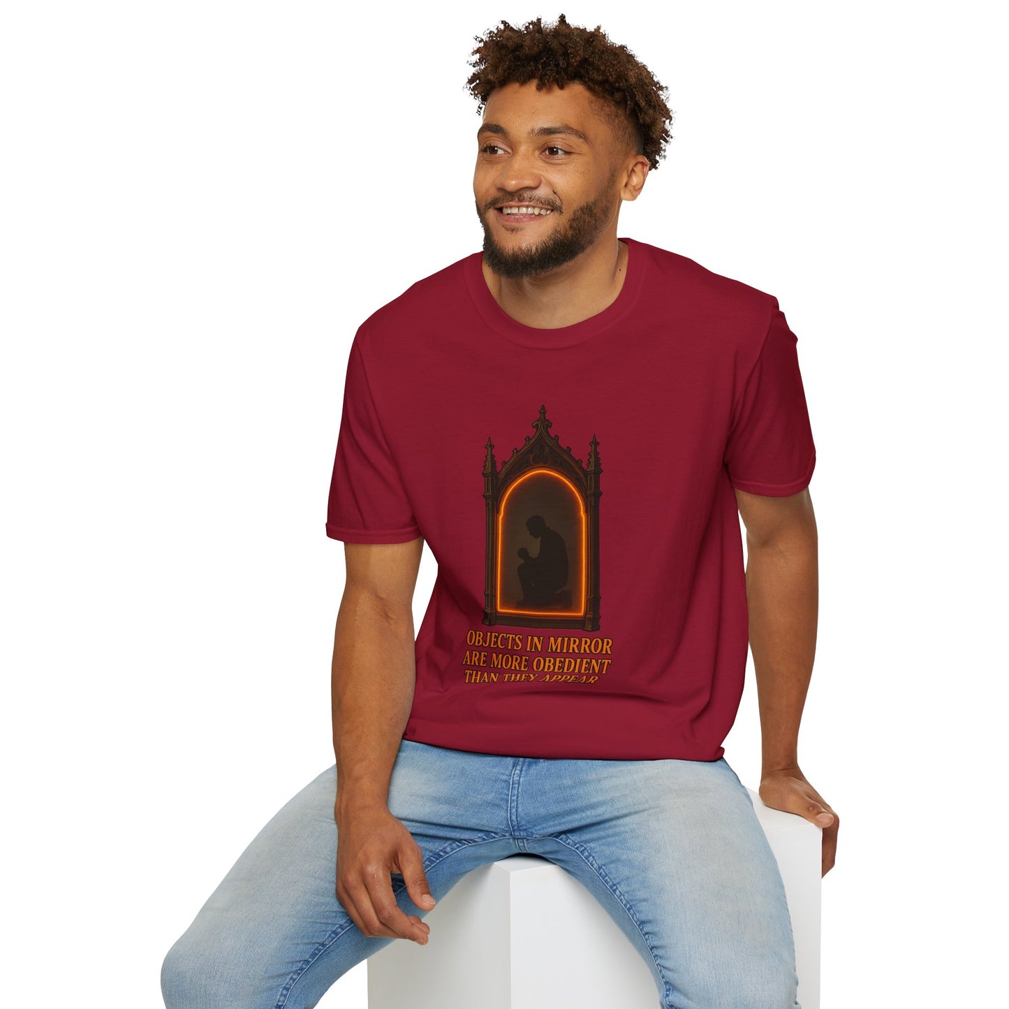 Objects in mirror are more obedient than they appear - Men's Tee