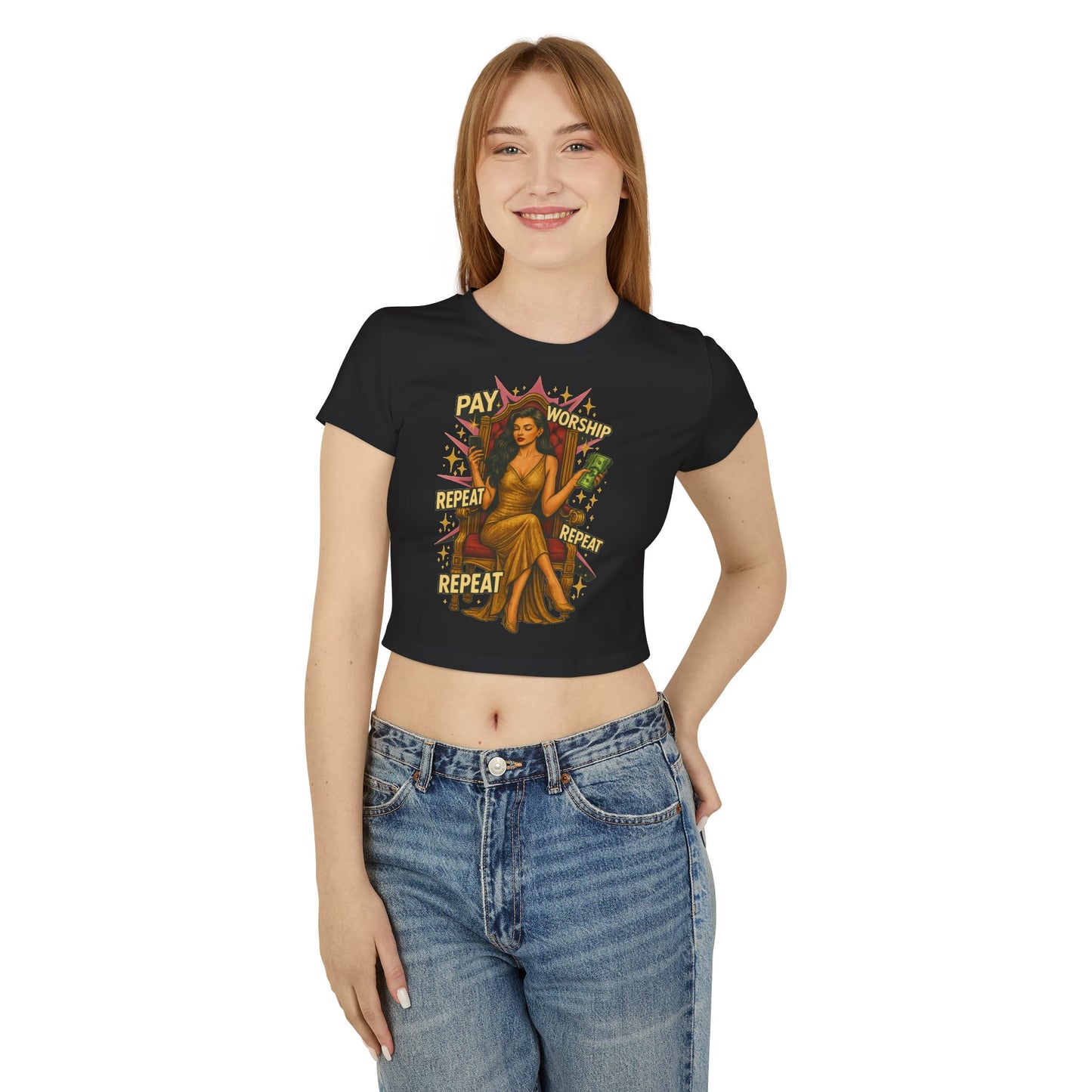 Pay, Worship, Repeat - Women's Baby Tee