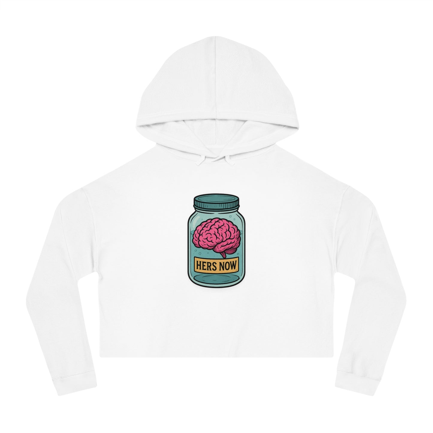 Hers now - Cropped Hooded Sweatshirt