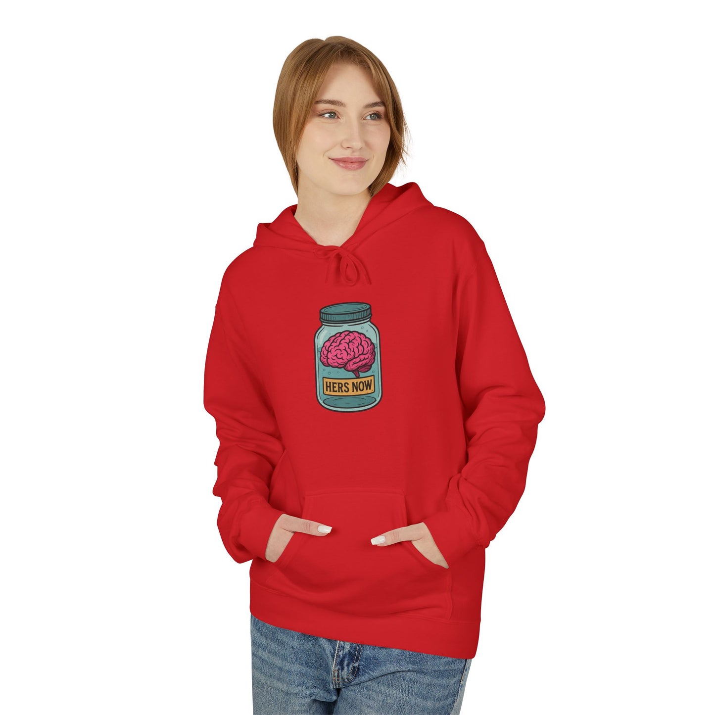 Brain in a jar - Women's comfy fleece hoodie