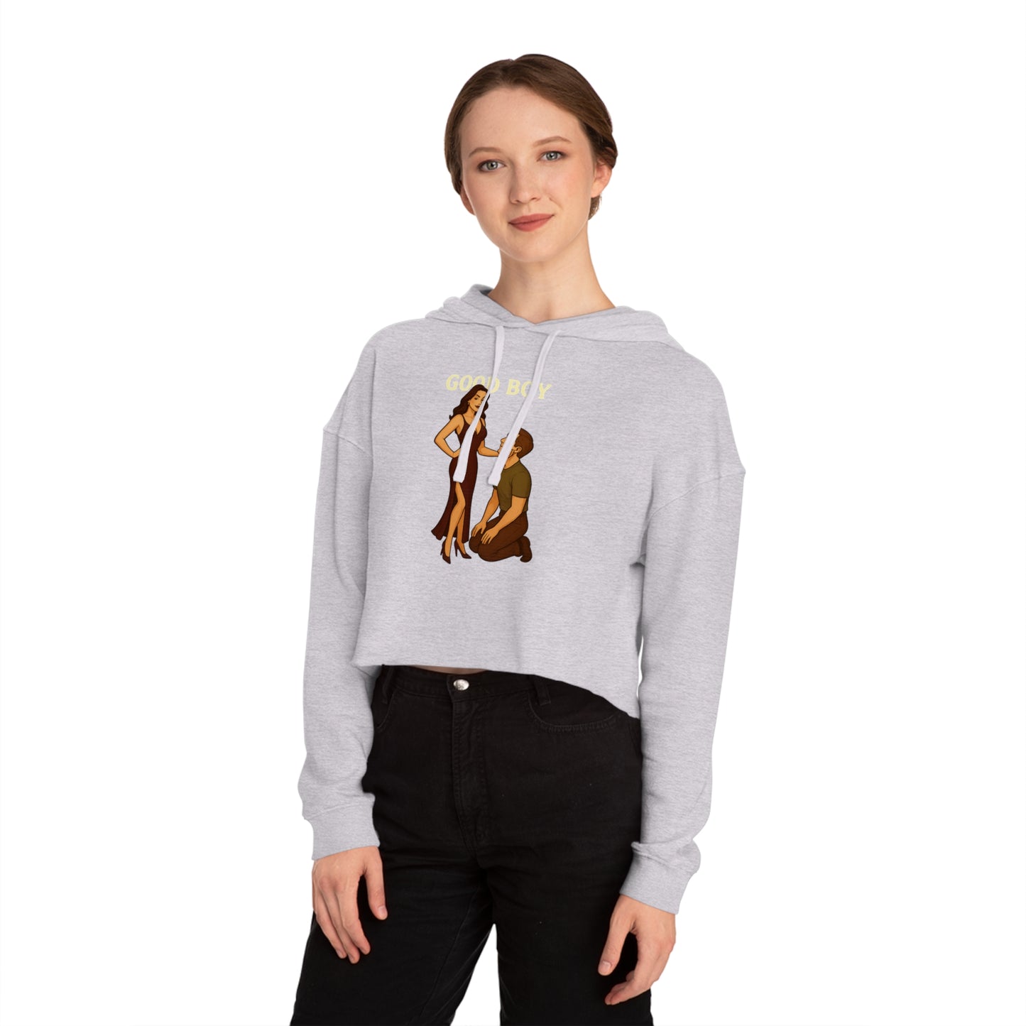 Good Boy - Cropped Hooded Sweatshirt