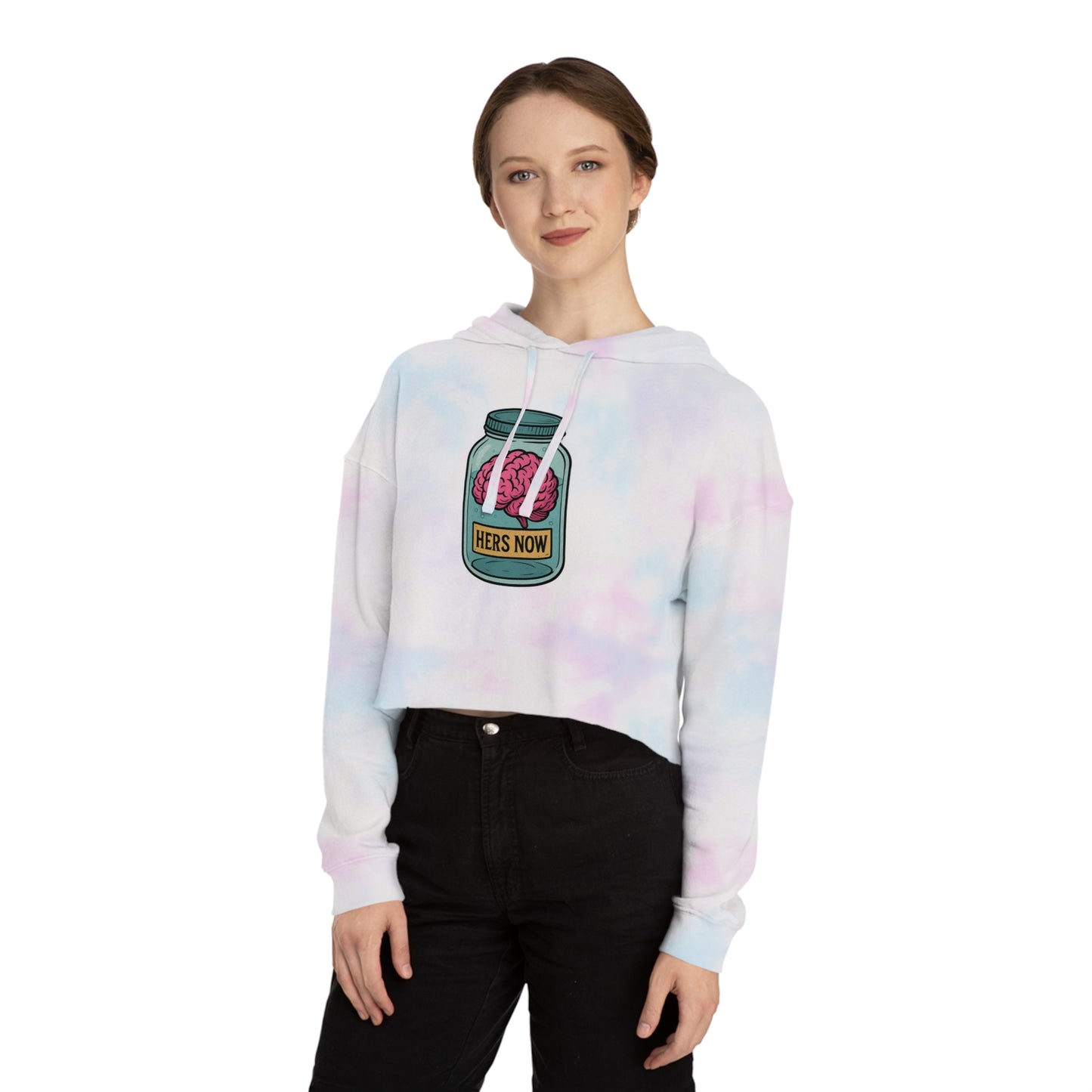 Hers now - Cropped Hooded Sweatshirt