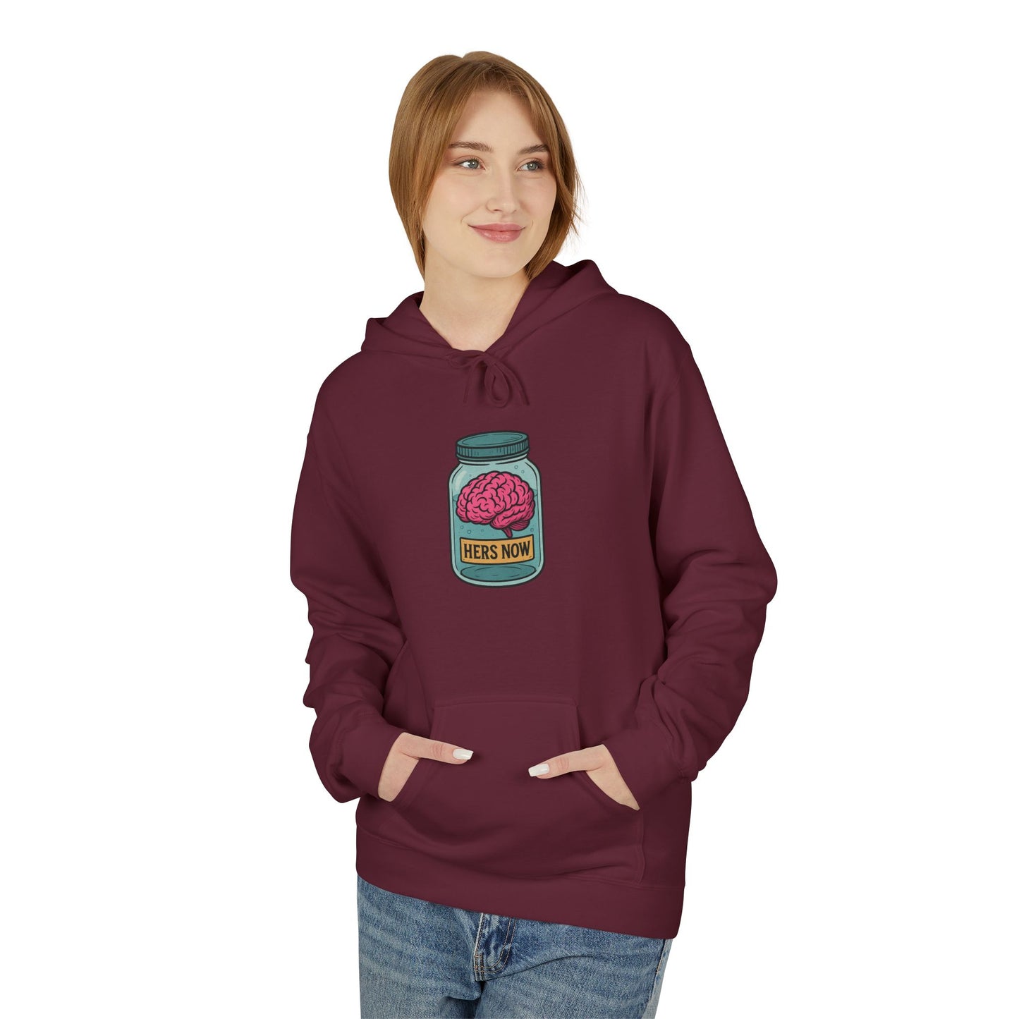 Brain in a jar - Women's comfy fleece hoodie