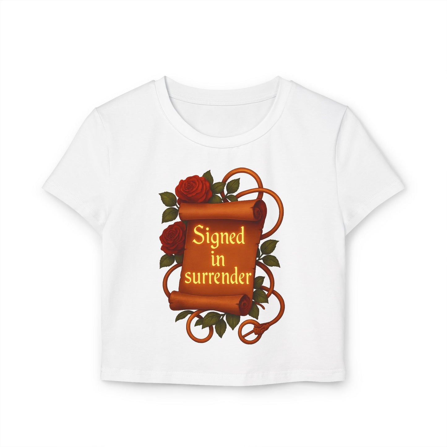 Signed in Surrender - Women's Baby Tee