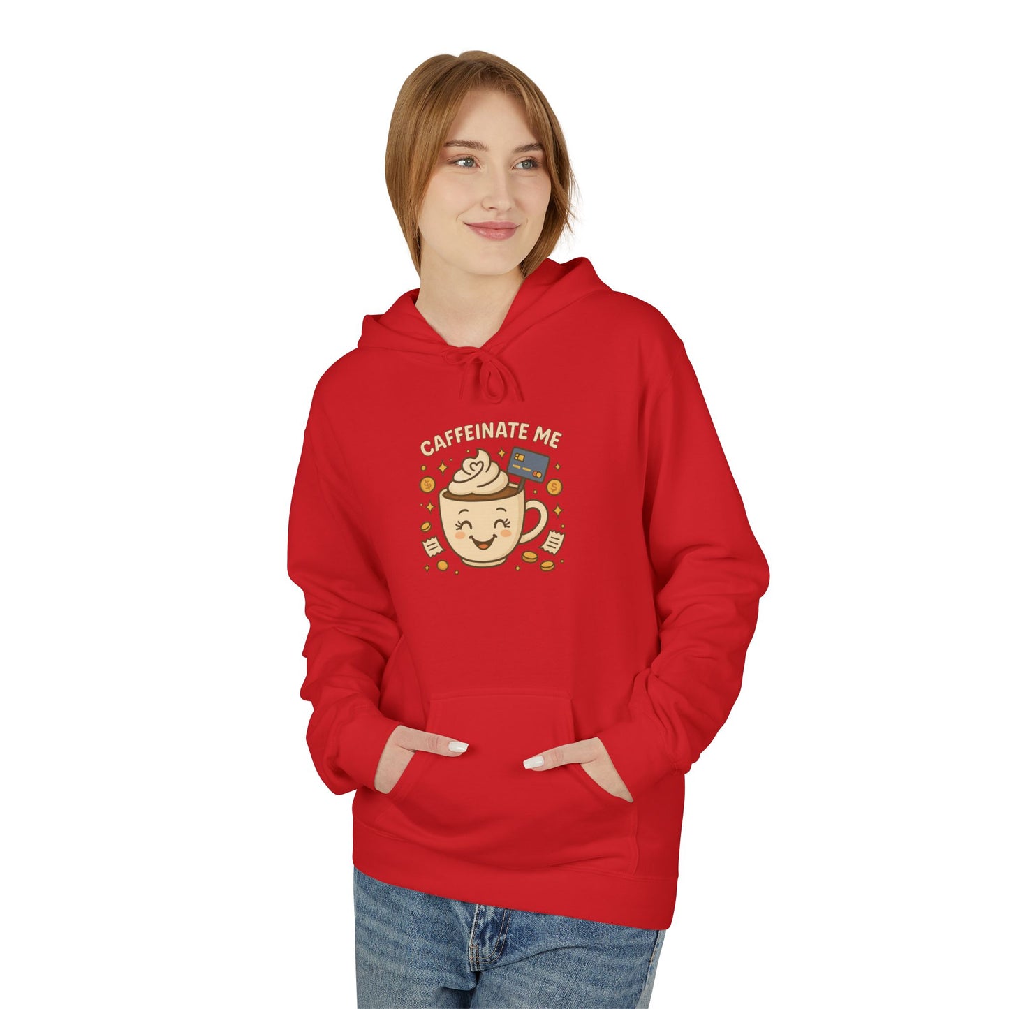 Caffeinate me - Women's comfy fleece hoodie