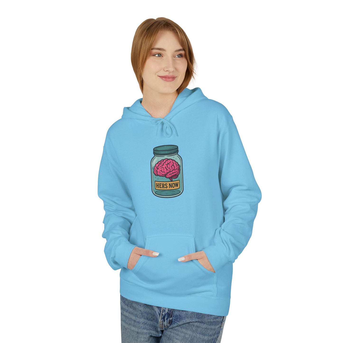 Brain in a jar - Women's comfy fleece hoodie